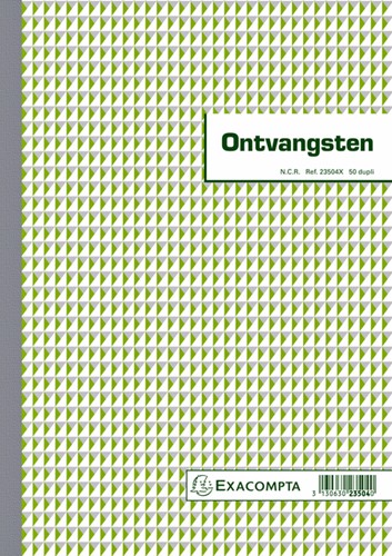 Kasboek Manifold ontvangsten dupli 50vel