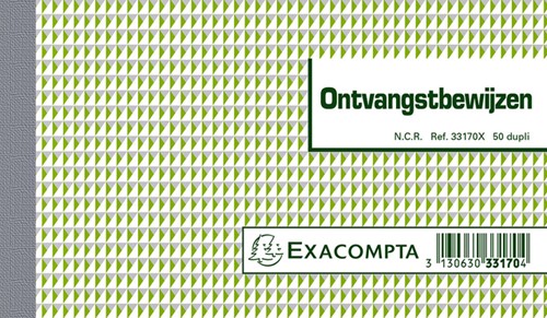 Kasboek Exacompta Manifold ontvangstbewijs dupli 50vel NL