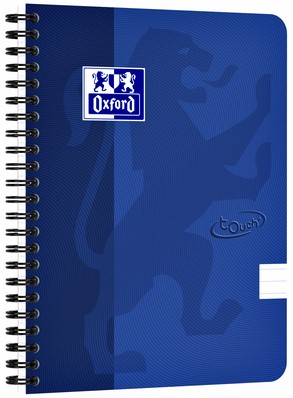 Spiraalblok Oxford Touch A5 lijn 70vel blauw