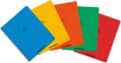 Schrift Aurora met spiraal 210x165mm 120blz ruit 5mm assorti