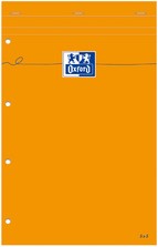 Cursusblok Oxford Orange Notepad A4+ lijn 4-gaats 160 pagina's 80gr oranje-2