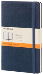 Notitieboek Moleskine large 210X130mm lijn saffierblauw