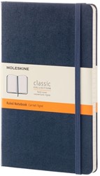 Notitieboek Moleskine large 210X130mm lijn saffierblauw