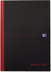 Notitieboek Oxford Black n' Red A4 96vel ruit 5mm-2