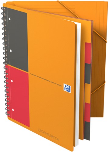 Spiraalblok Oxford International Organiserbook A4+ 160 pagina's lijn-2