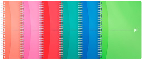 Spiraalblok Oxford MyColours A5 lijn 180 pagina's assorti