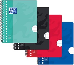 Collegeblok Oxford A5+ 17-gaats lijn assorti