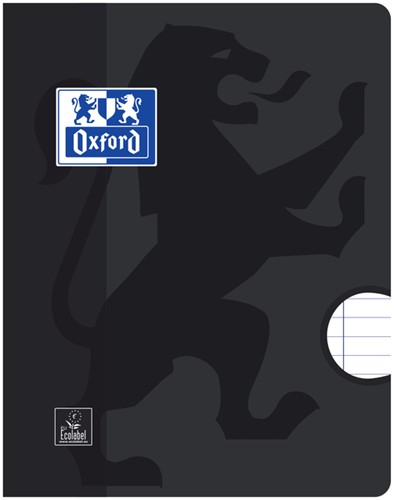 Schrift Oxford school A5 lijn 72blz zwart