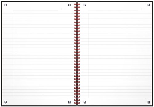 Notitieboek Oxford Black n' Red A4 70v lijn-2