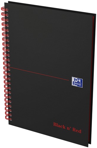 Notitieboek Oxford Black n' Red A5 70v lijn