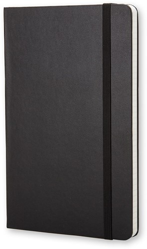 Notitieboek Moleskine large 130x210mm ruit zwart-2