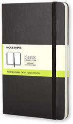 Notitieboek Moleskine large 130x210mm blanco zwart