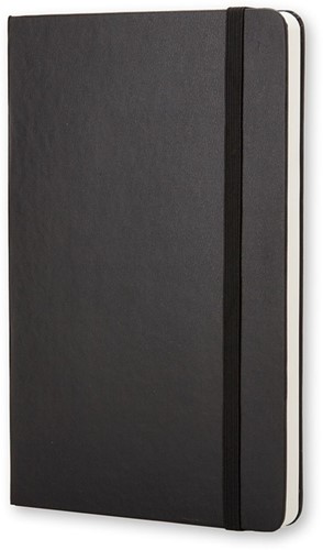 Notitieboek Moleskine large 130x210mm blanco zwart-2