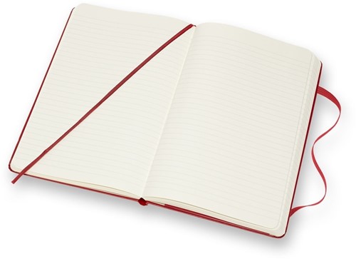 Notitieboek Moleskine large 130x210mm lijn rood-3