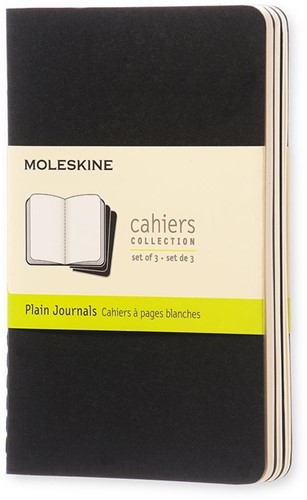 Schrift Moleskine 90x140mm 120blz blanco pocket  zwart