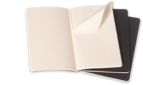 Schrift Moleskine 130x210mm lijn160blz large zwart-3