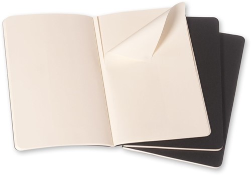 Schrift Moleskine 130x210mm 160blz blanco large zwart-3