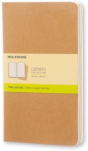 Schrift Moleskine 130x210mm 160blz blanco large  kraft