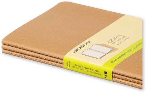 Schrift Moleskine 130x210mm 160blz blanco large  kraft-2