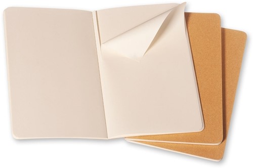Schrift Moleskine 130x210mm 160blz blanco large  kraft-3