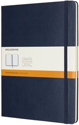Notitieboek Moleskine XL 190x250mm lijn sapphire blue