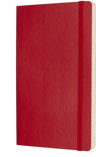Notitieboek Moleskine large 130x210mm lijn soft cover scarlet red-2