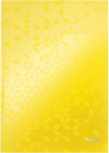 Notitieboek Leitz WOW A4 lijn geel