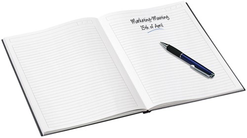 Noitieboek Leitz WOW A4 lijn zwart-2