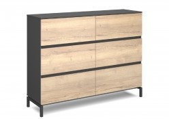 Dressoirkast Industrieel 155 cm hoog
