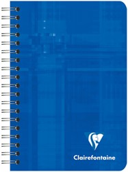 Notitieboek Clairfontaine spiraal 95x140mm lijn assorti