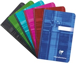 Notitieboek Clairfontaine 90x140mm lijn assorti
