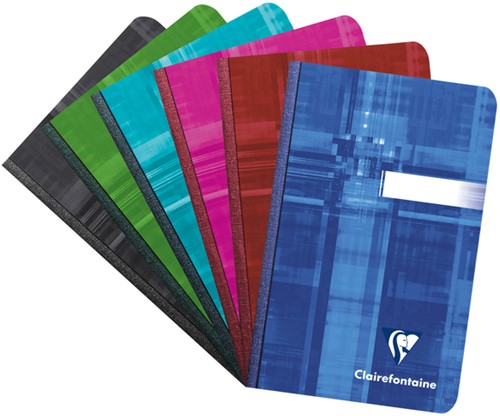 Notitieboek Clairfontaine 90x140mm lijn assorti