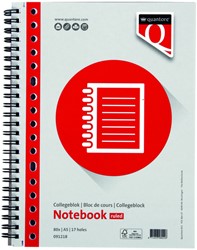 Collegeblok Quantore A5 lijn 17-gaats 160 pagina's 70gr