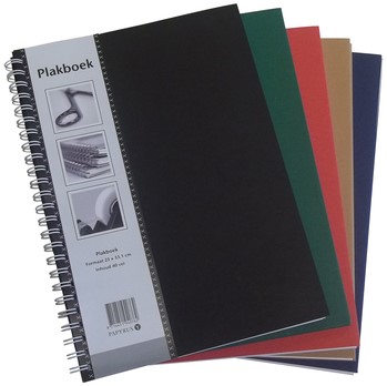 Plakboek Papyrus 330x230mm 40vel assorti