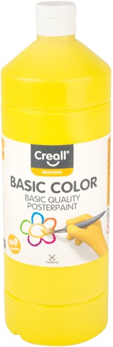Plakkaatverf Creall basic 02 primair geel 1000 ml