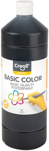 Plakkaatverf Creall basic 20 zwart 1000 ml