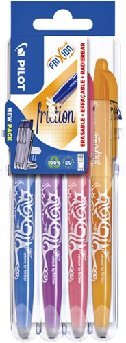 Rollerpen Pilot Frixion Set2Go BL-FR7 0.35mm set à 4 stuks fun ass