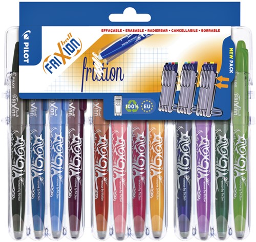 Rollerpen Pilot Frixion Set2Go BL-FR7 0551607 0.35mm set à 12 stuks ass