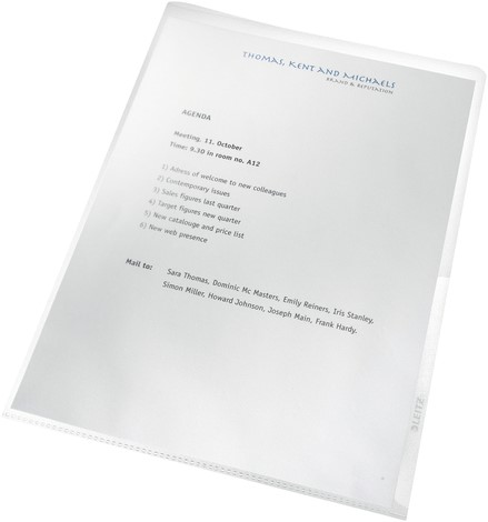 Insteekmap L-model Leitz re:cycle A4 PP 0.10mm transparant