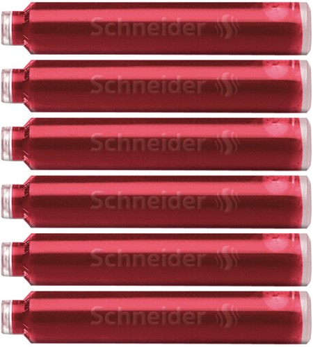 Inktpatroon Schneider din rood doos à 6 stuks-2