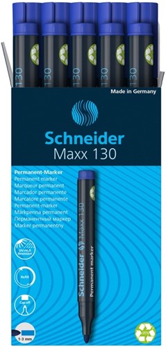 Viltstift Schneider Maxx 130 rond 1-3mm blauw-3