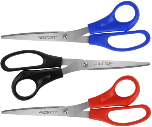Kantoorschaar Westcott 210mm rvs assorti 3 stuks-2