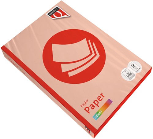 Kopieerpapier Fastprint A4 80gr zalm 500vel