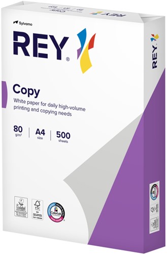 Kopieerpapier Rey Copy A4 80gr wit 500vel