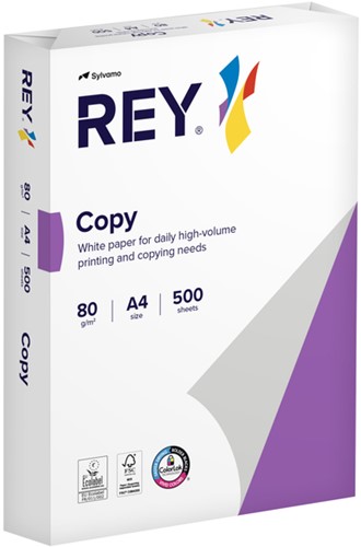 Kopieerpapier Rey Copy A4 80gr wit 500vel-2