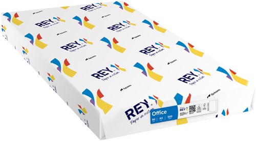 Kopieerpapier Rey Office A3 80gr wit 500vel-2