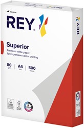 Kopieerpapier Rey Superior A4 80gr wit 500vel