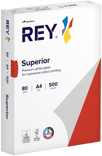 Kopieerpapier Rey Superior A4 80gr wit 500vel-2