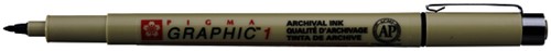 Fineliner Sakura Pigma Graphic 1.0 mm zwart-2