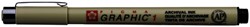 Fineliner Sakura Pigma Graphic 1.0 mm zwart